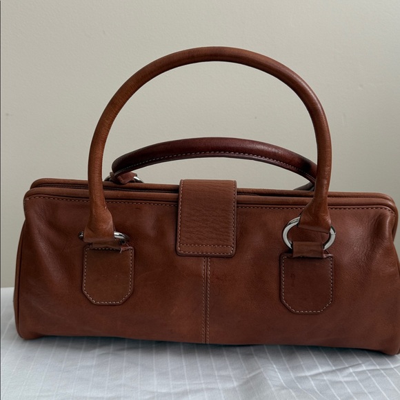 Fossil Brown Leather Satchel - Picture 2 of 9